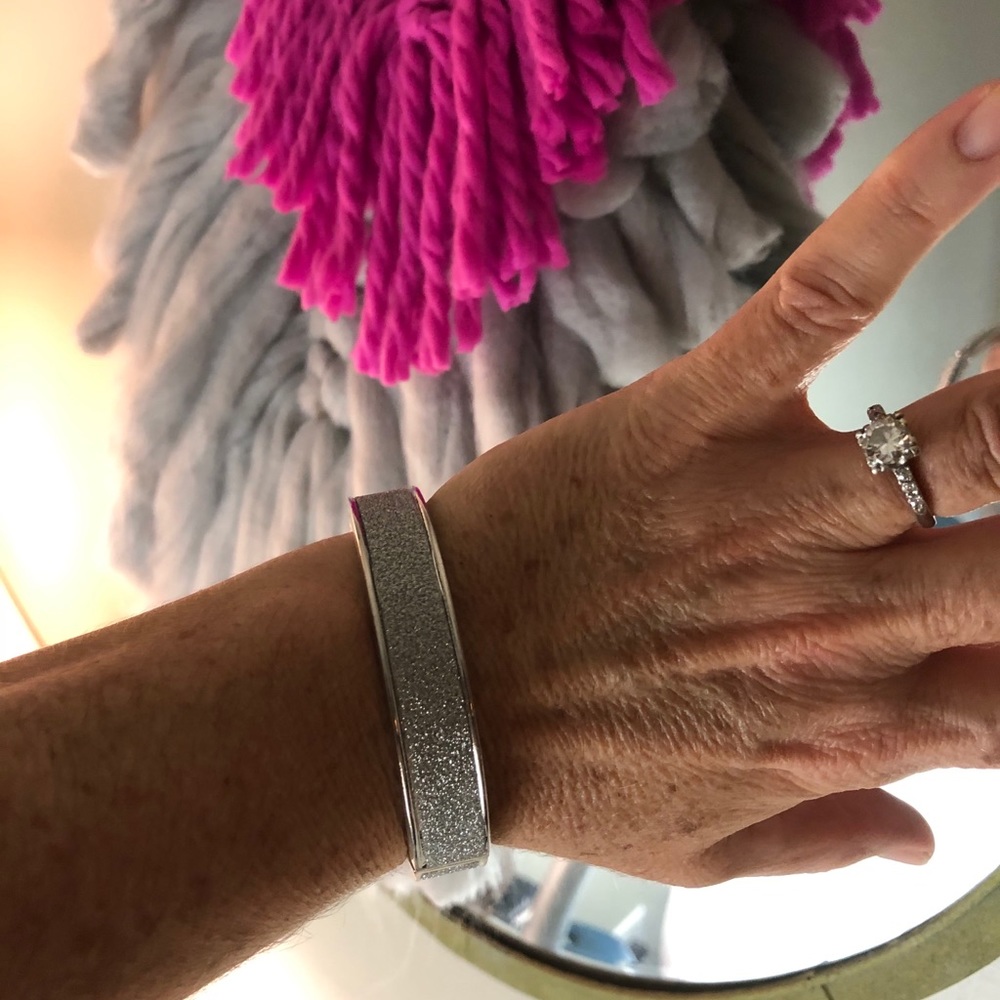 Sparkly silver bracelet